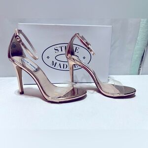 NWOT Steve Madden Rose Gold Evening Heel